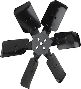 Speedway Motors Mechanical Steel Cooling Fan - 16 Inch - Six Blade Design - Maximize Airflow for Optimal Cooling - Solid Steel Blades - Race Application