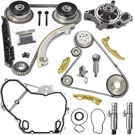 Engine Timing Chain Kit with Water Pump for GMC Chevy Buick Equinox Malibu Lacrosse Regal Verano Terrain 2.4L 2.2L 2009-2017 OE# 9-4201S 90537632 24424758