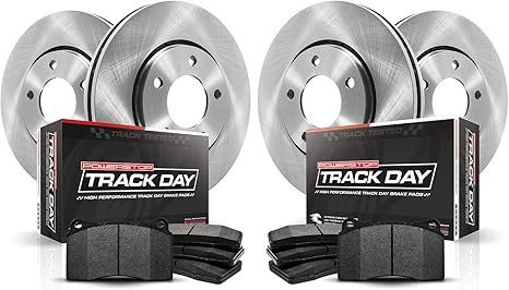 Power Stop TDBK4400 Track Day Front and Rear Brake Kit- Brake Rotors and Brake Pads For Cadillac XLR 2006-2009, Chevrolet Corvette 2005-2013 [Model Specific]