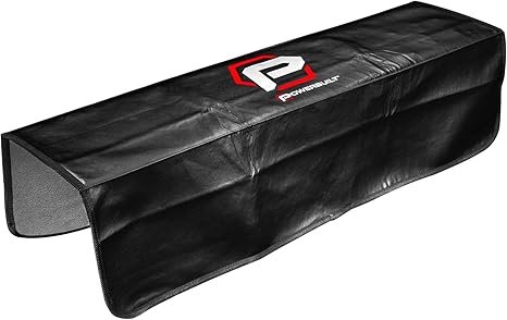 Powerbuilt 24\"x 34\" Black Plush Vinyl Fender Cover Protector Pad Mat, Mechanic and Car Repair Under Hood Protection - 640083