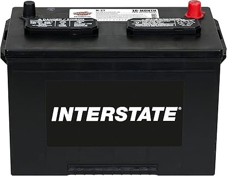 Interstate Batteries Group 27 Car Battery Replacement (M-27) 12V, 700 CCA, 18 Month Warranty, Replacement Automotive Battery for Cars, Minivans and SUVs